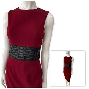 Avante Garde Minimalist Karen Millen Pencil Midi Dress